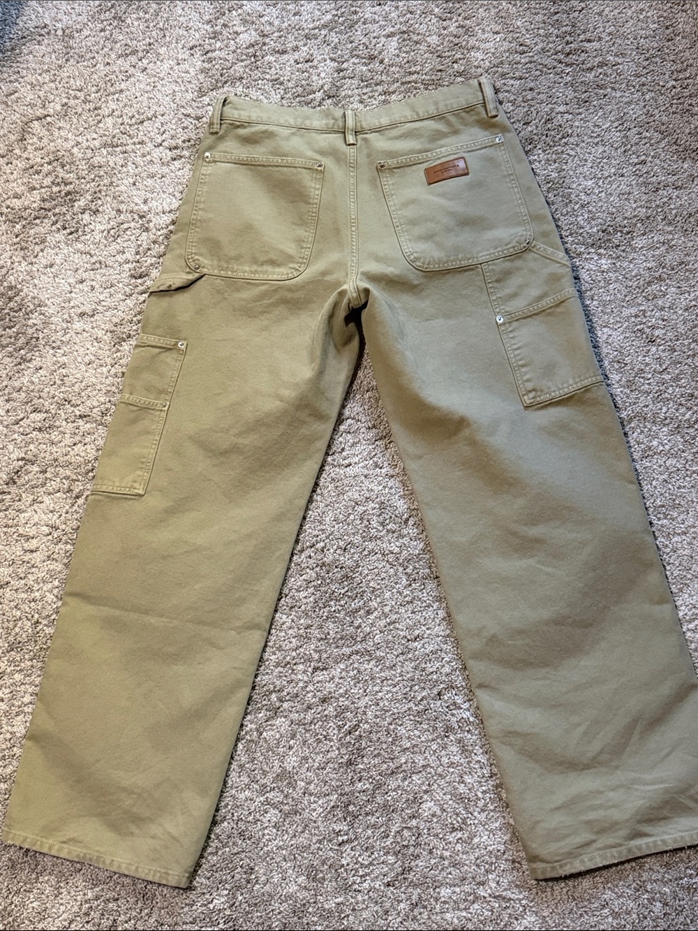 Like New Authentic Alexander Wang Zip Mid-Rise Carpenter Pants - Picture 14 of 16